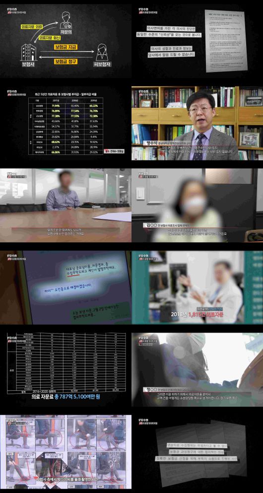 'PD수첩' 보험회사의 투명하지 않은 의료자문 실체 공개 / MBC PD수첩 'PD수첩' 보험회사의 투명하지 않은 의료자문 실체 공개 / MBC PD수첩