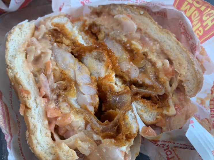  [후기] 맘스터치 핫한 버거맛의 향연 - 내슈빌핫치킨 버거 리얼후기