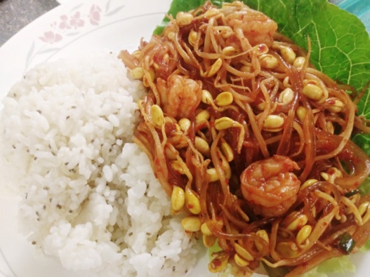  백종원 콩나물찜 업그레이드판----->콩나물 새우 잡채!