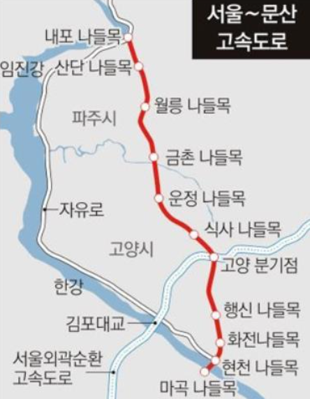  [토지매매 유망지역 분석] 서울 문산간 고속도로 개통 수혜지역은 여기!!