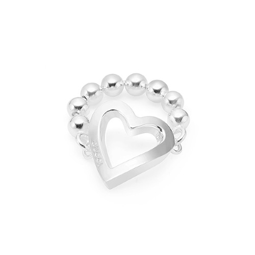  GUCCI 구찌 쥬얼리 181444 J8400 8106 (YBC181444001) Toogle Heart 실버반지