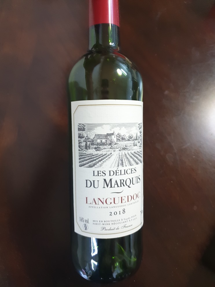 레 델리세 뒤 마르키스 랑그독 2018 Les Delices Du Marquis Languedoc 2018 프랑스 레드 와인 추천