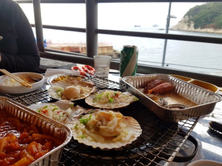  부산 태종대 조개구이 가리비 전복 맛집 나루터