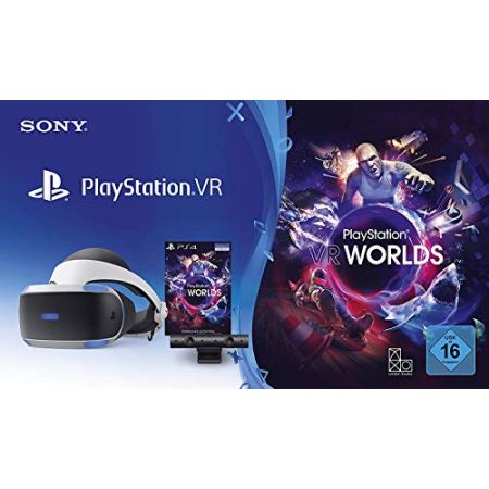 Sony PS4 - PlayStation VR Brille V2 + VR Worlds (VR-Brille I Virtual Reality), One Color_One Size, 상