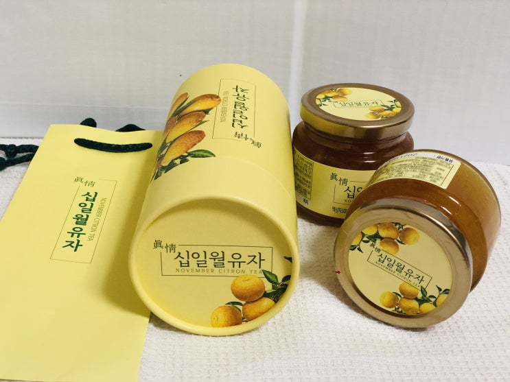  겨울 선물과 답례품으로 좋은 평중 십일월유자 고흥햇유자차