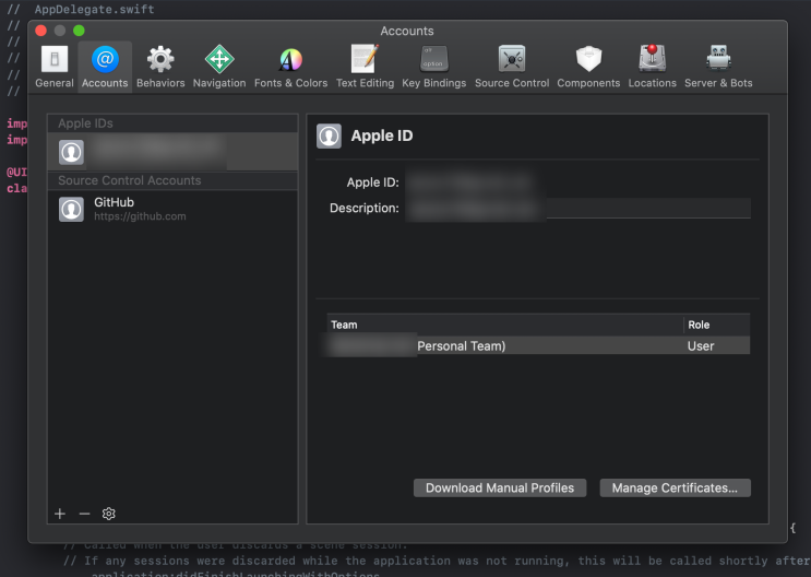  xCode git 연결하기 remote