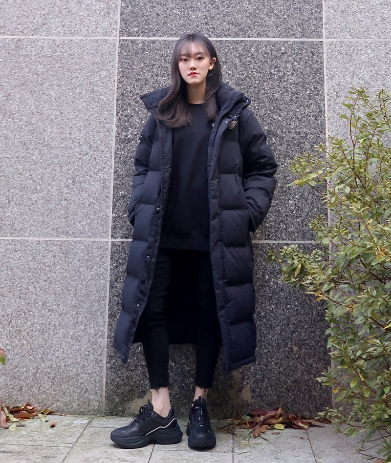 여자 롱패딩 추천 한겨울에도 끄떡없는 다이나핏 크롬 벤치 다운