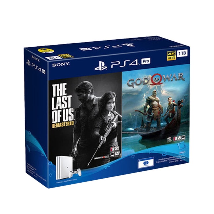  플레이스테이션 (U) PS4 프로 7218 1TB 번들 (CUH-7218BB01, PS4 pro 번들-화이트