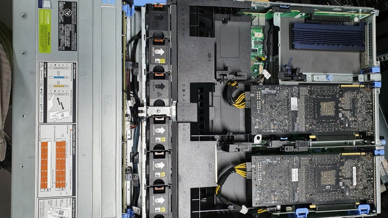 딥러닝 GPU 중고서버 DELL R7920 20코어 40스레드 256G 3.5인치 8베이 Nvidia RTX6000 24G 2개 ...