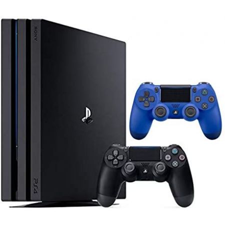 Sony PlayStation 4 Pro 1TB Two Controller Bundle: PlayStation 4 1TB Pro Console Jet Black 2 DUALSH,