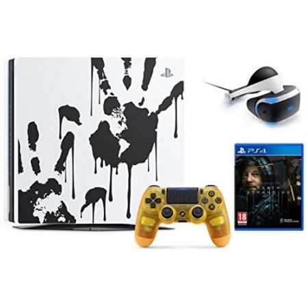  Newest Sony PlayStation 4 Pro 1TB Limited Edition Death Stranding Console Bundle W PlayStation VR C,