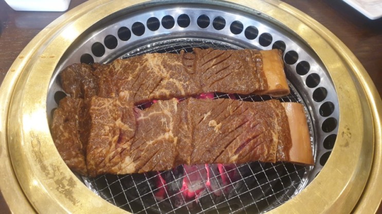 역곡역 고기집 경인로570 숯불구이 식당에서 먹은 소양념갈비