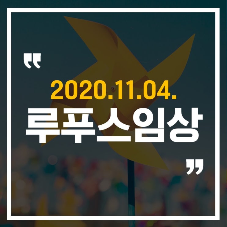  [미뇽의 루푸스]바리시타닙(올루미언트) 12차, 그냥 무난무난한 몸상태