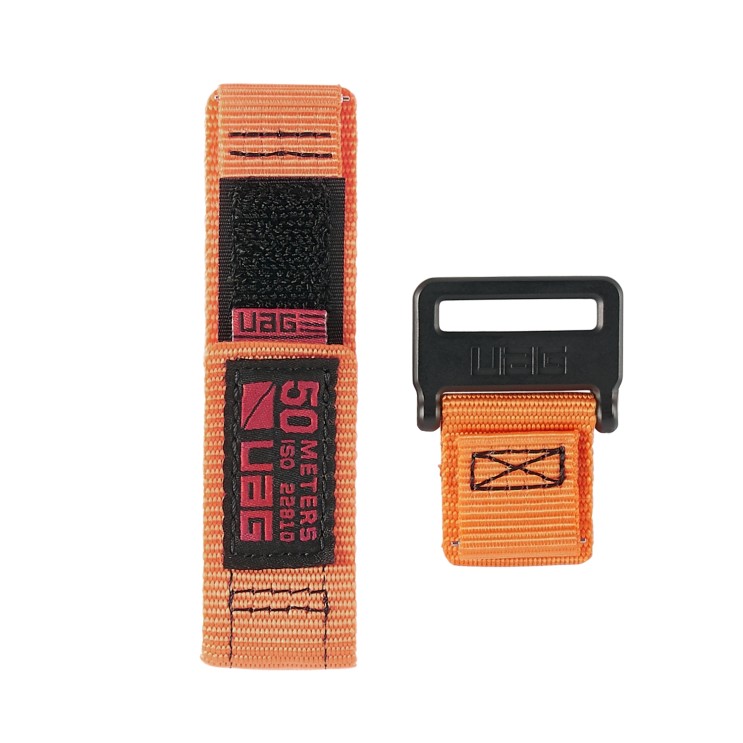 유에이지 갤럭시 프론티어/기어S3/워치3 22mm 엑티브 스트랩 (45/46mm 호환 가능), 오렌지, 1개
