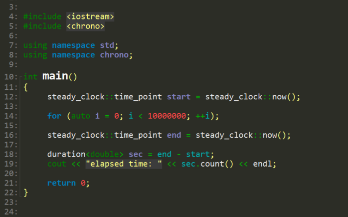C++11 chrono로 elapsed time (경과 시간/수행 시간) 측정하기 : 네이버 블로그