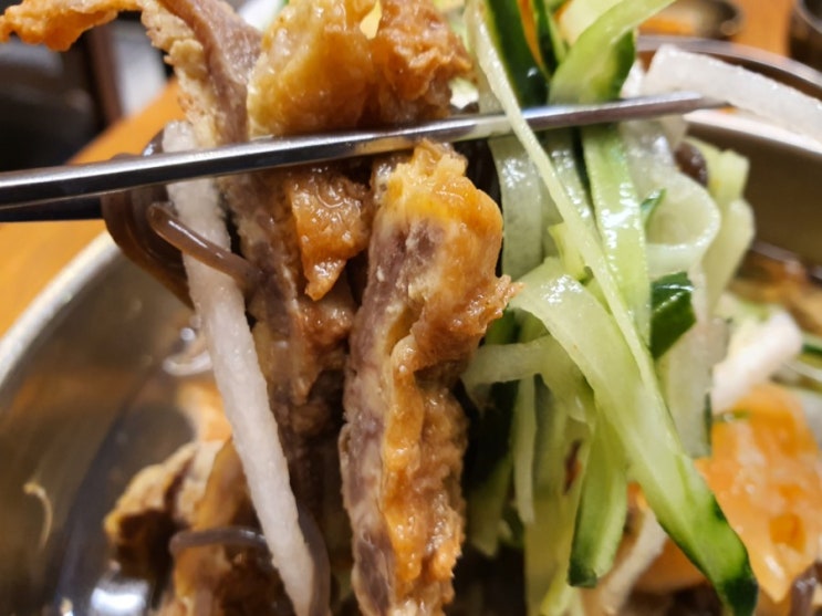  사천공항근처 하주옥냉면