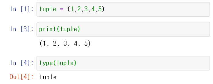  [Python] 기초 문법 (10) Tuple (튜플)