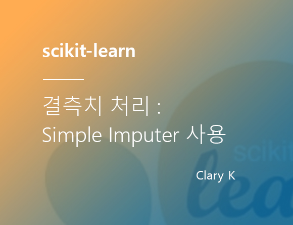 [파이썬] 머신러닝 결측치/결측값 처리 : 싸이킷런 Simple Imputer로 수치형과 범주형 동시에 결측값 채우기/대체하기/보간하기