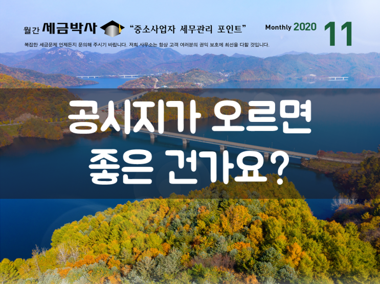  공시지가 오르면 좋은 건가요?