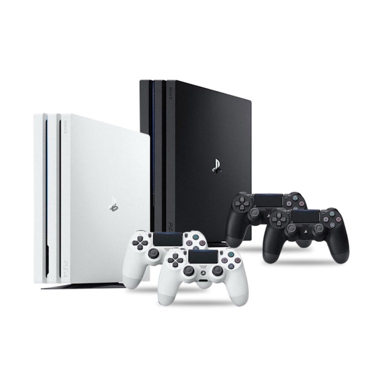  플레이스테이션 (U) PS4 프로 7218 1TB (CUH-7218BB01) 듀얼쇼크 추가셋, PS4 pro 듀얼쇼크 추가셋-화이트