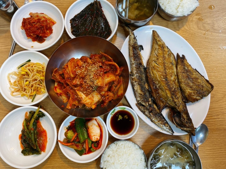 [동대문밥집]전주집 동대문 생선구이 백반 맛집, 전라도 한식 한상 고등어구이와 제육볶음