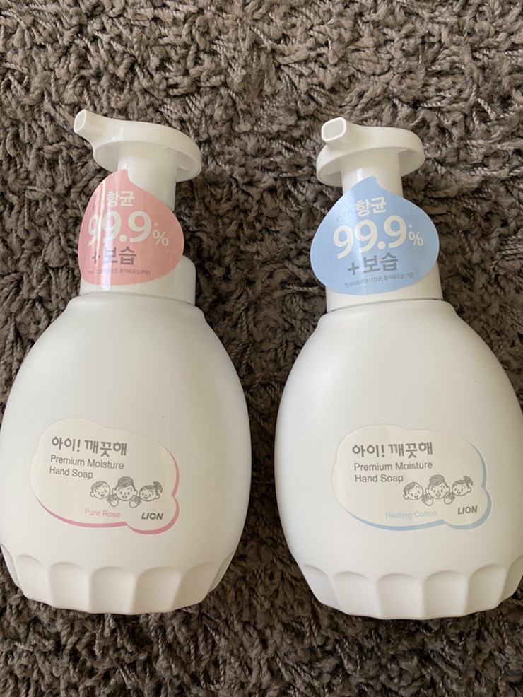  아이깨끗해 프리미언핸드솝!퓨어로즈,힐링코튼 향