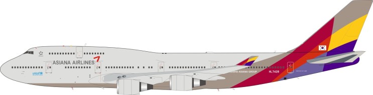 inflight200 아시아나 항공 B747-400 HL7428 등등 프리오더