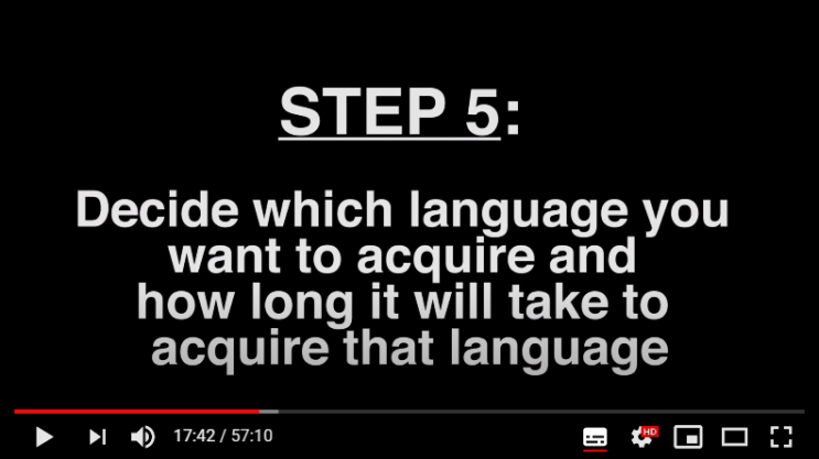 언어를 학습하지 않고 습득하는 방법(3) - 습득할 언어와 소요 시간