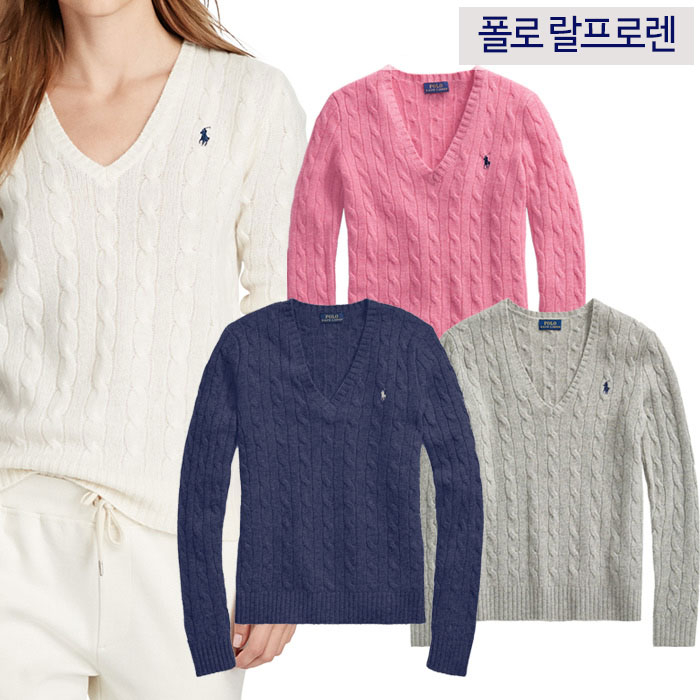  [해외배송]폴로 랄프로렌 워먼 꽈베기 울니트
