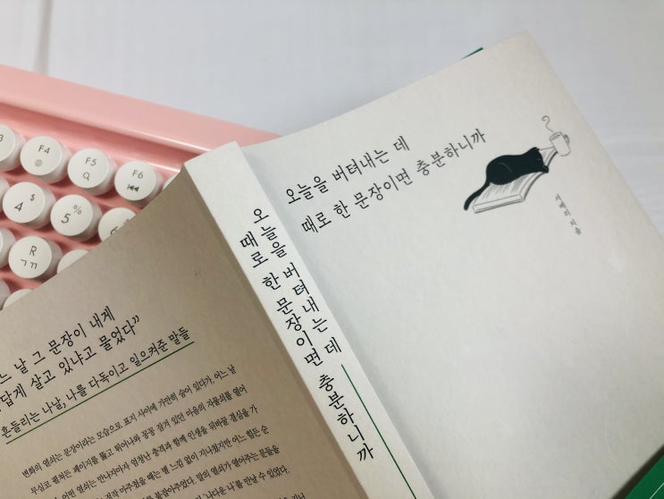  [에세이] 오늘을 버텨내는 데 때로 한 문장이면 충분하니까