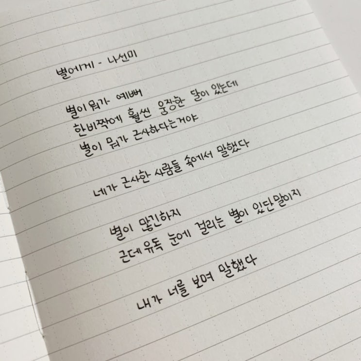  시 필사 100일 프로젝트