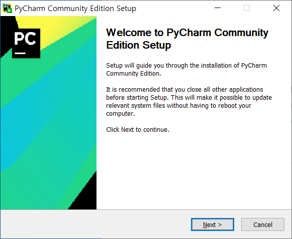 파이썬 툴 - PyCharm 설치