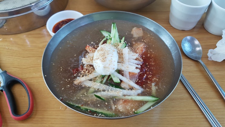  충주 살미면 맛집 - 갈마가든, 물냉면(곱)