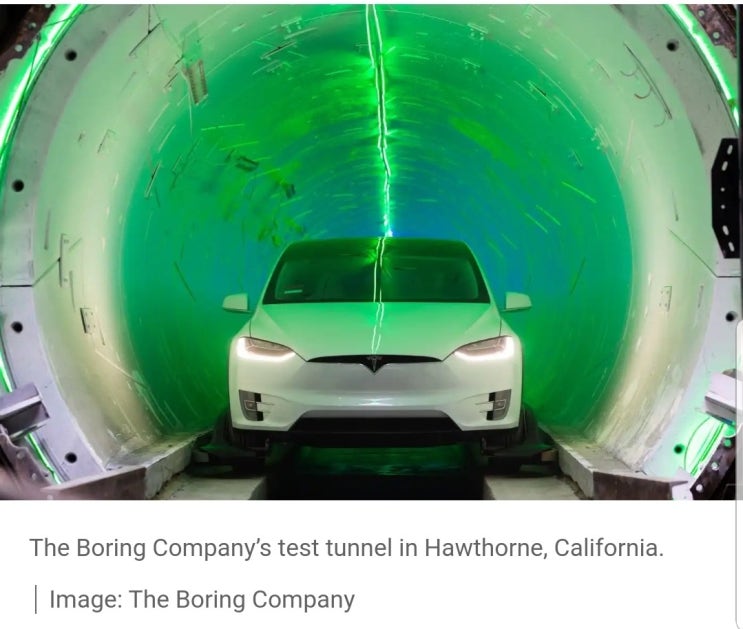 일론(엘론) 머스크 하이퍼루프(Hyperloop ),라스베가스 (Las vegas)  초고속 자기부상교통 구간 개통.공상과학의 현실화.