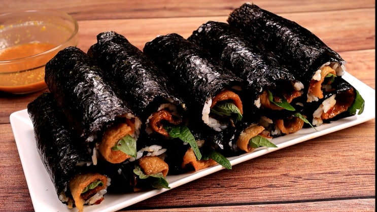  매콤한 멸추김밥