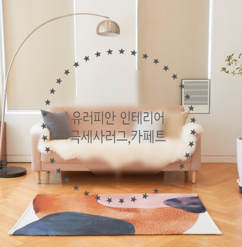  [홈스윗홈] 감각적인 마티에르 유러피안 인테리어 극세사 거실 러그 카페트