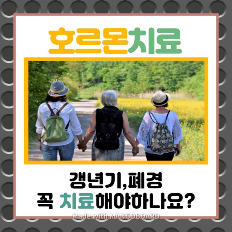  HRT 호르몬 치료