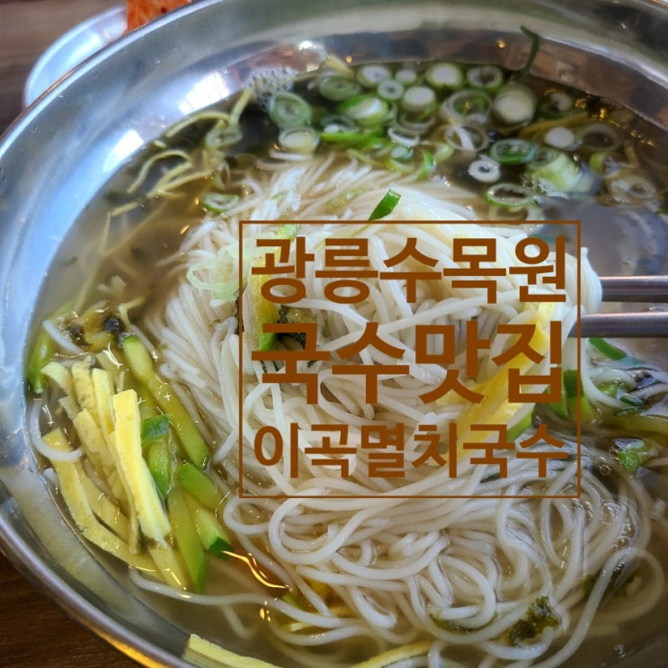  광릉수목원 멸치국수 이곡멸치국수집