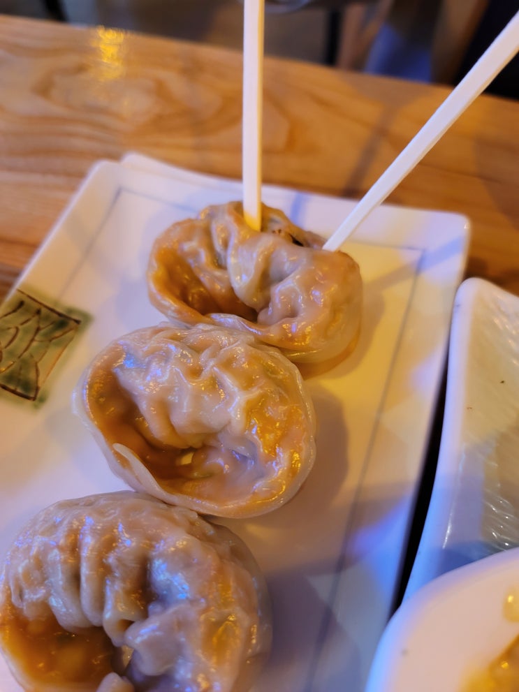 처음먹어본 쭈꾸미만두!
