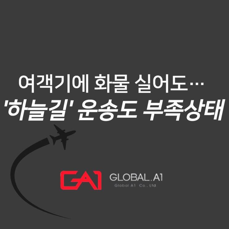  [글로벌에이원] 여객기에 화물 실어도…'하늘길' 운송도 비상!