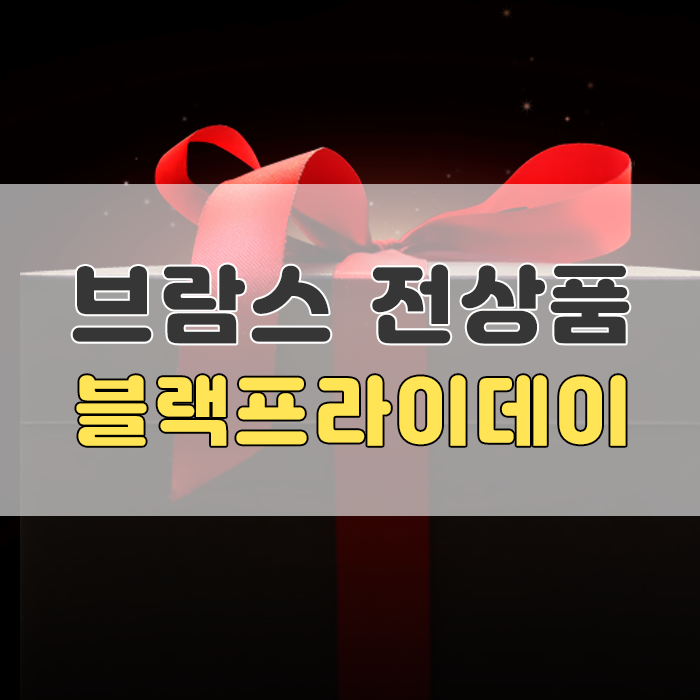  2020 브람스 블랙프라이데이 이벤트 실시