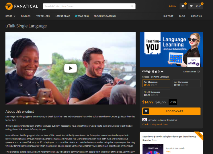  Learn Korean // Recommended program to study Korean uTalk Single Language