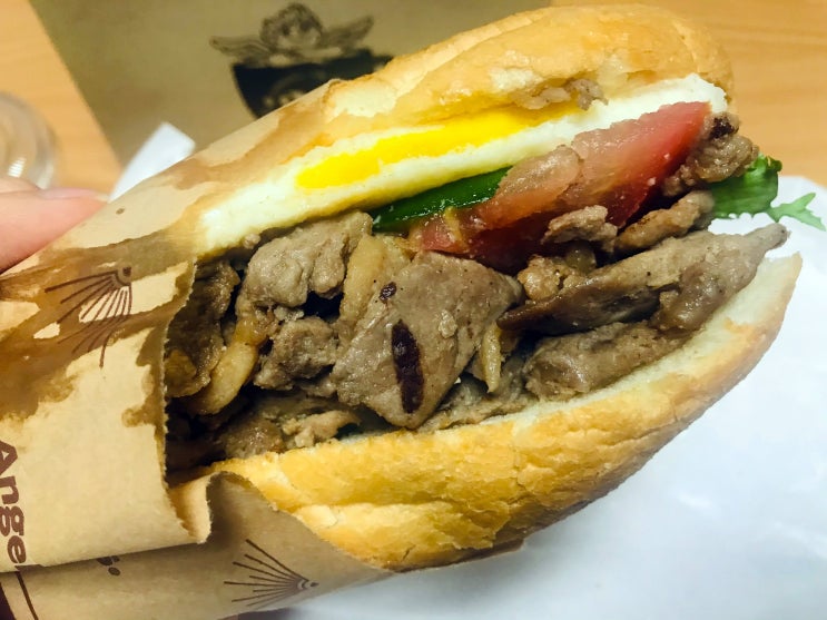  엔제리너스 오리지널 불고기 샌드위치 맛있어요! 숭이 일상 기록