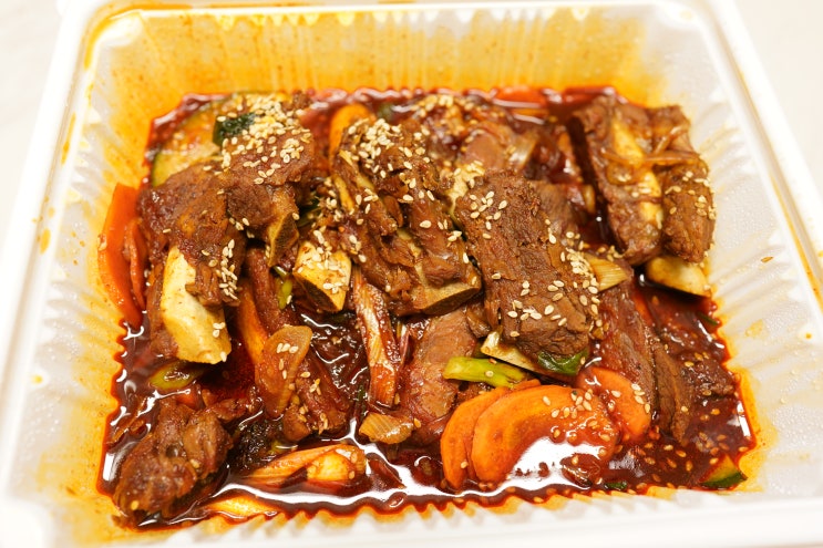  인기명 수원망포점 매운등갈비찜 / 배민으로 주문한 매운 등갈비찜 후기
