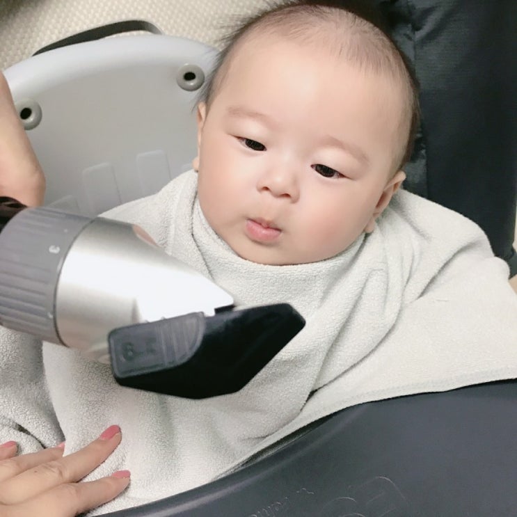 5개월아기 유거니 배넷머리밀기 (셀프바리깡)