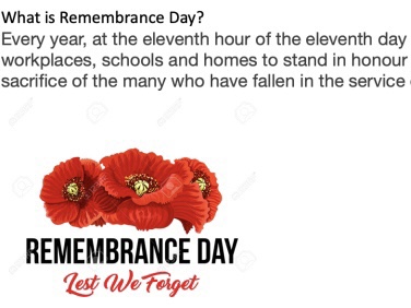  빼빼로데이가 아니예요.(Feat. 캐나다현충일.Rememberance Day)