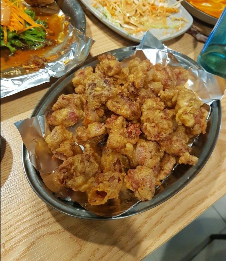  명품통닭 똥집튀김, 거제 아주동 맛집