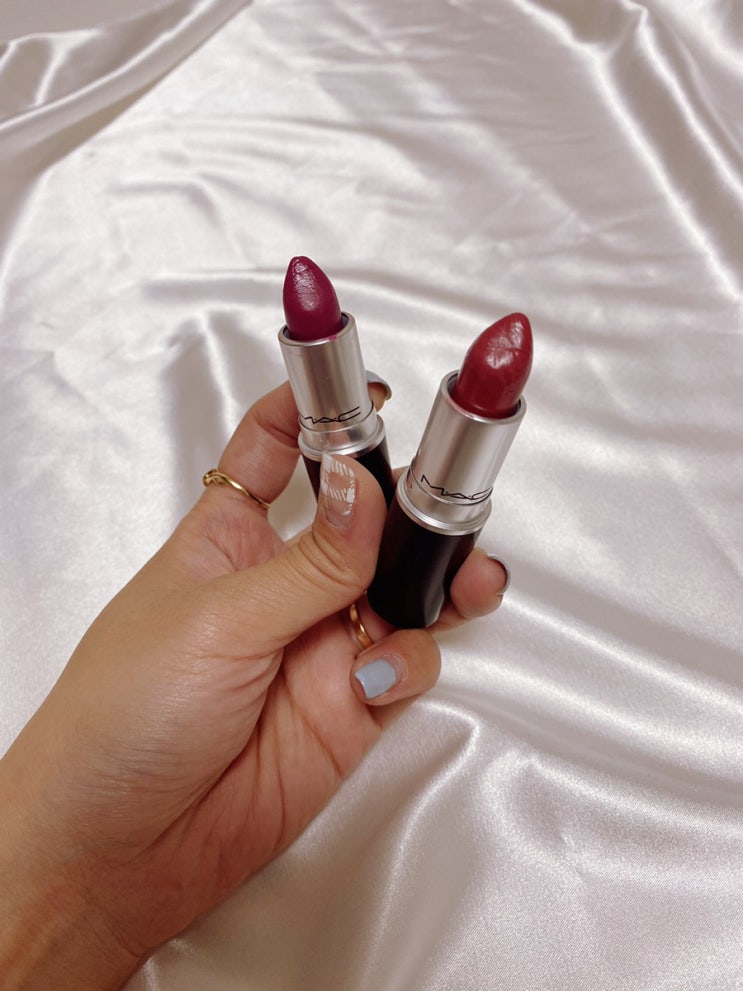  MAC 립스틱 가을에 잘 어울리는 립스틱 4컬러 비교 2탄 브릭오라 vs 플럼풀