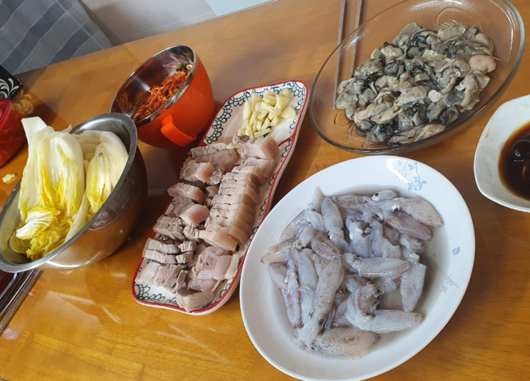  돼지 수육 삶는법 보쌈 잡내 없이 탱글하게~ 김장하는날.