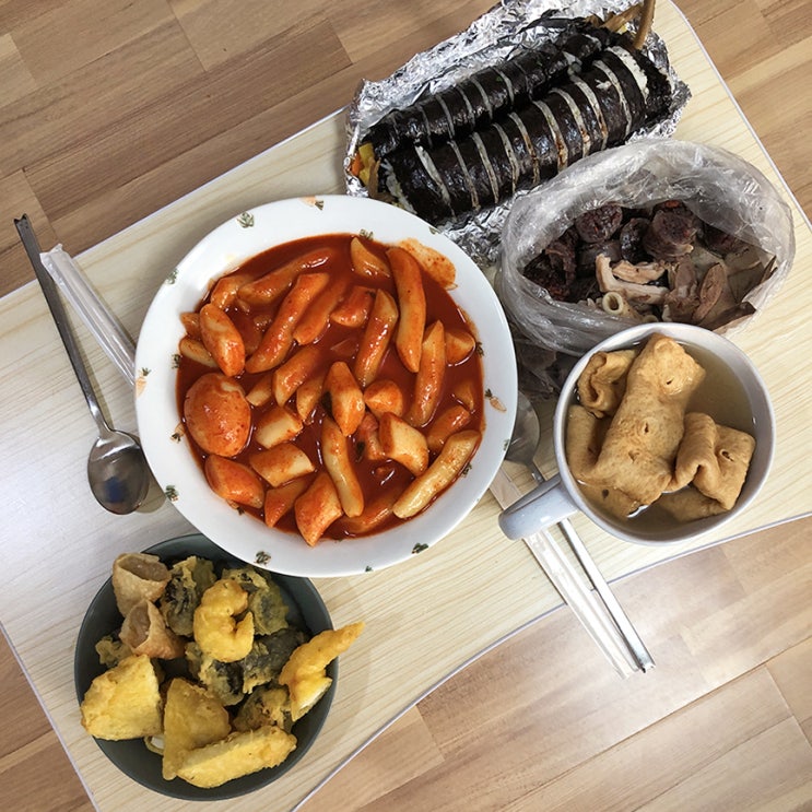  원종동 _ 빨간튀떡, 오랜만에 시장 분식떡볶이